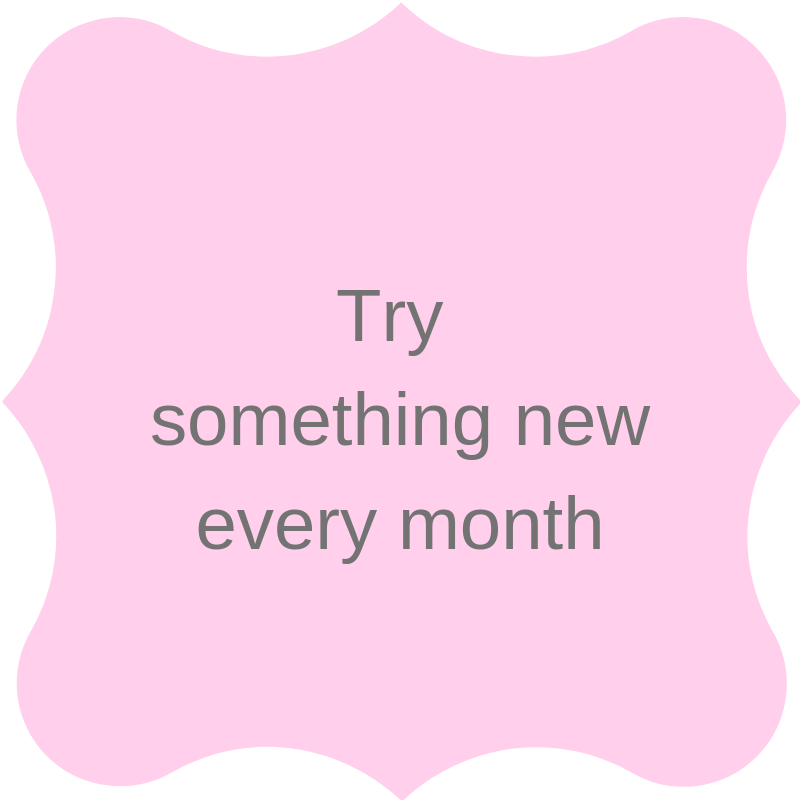 Read more about the article Why Not…Try Something New Every Month